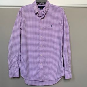 Ralph Lauren Mens Classic Fit Performance button down Med